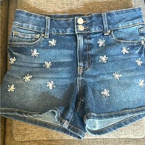 Embroidered Denim Women's Shorts